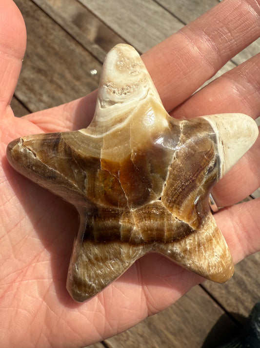 Chocolate Calcite Star