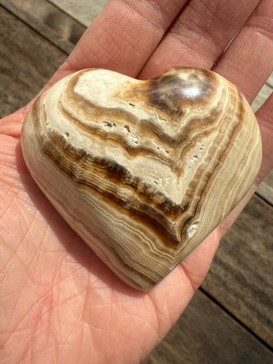 Chocolate Calcite Heart