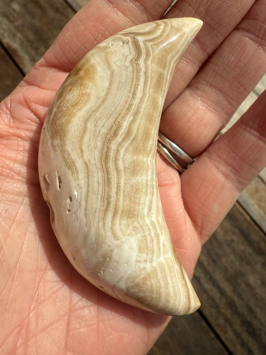 Chocolate Calcite Moon