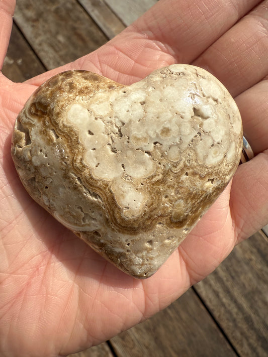 Chocolate Calcite Heart