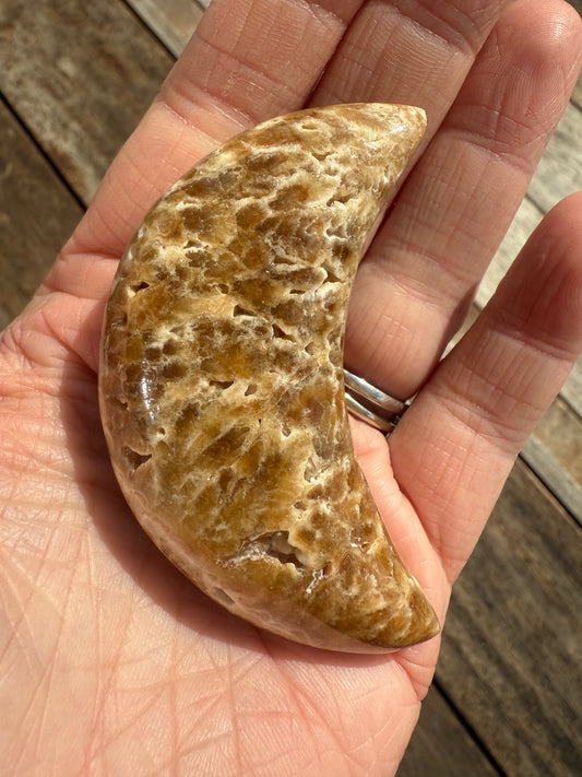 Chocolate Calcite Moon