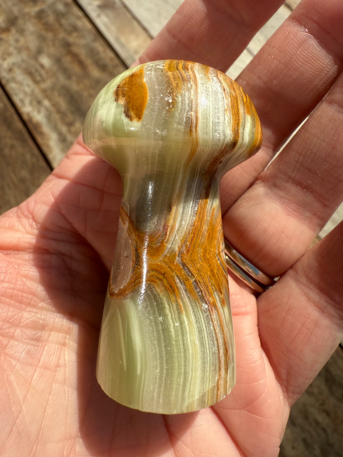 Banded Calcite Mushroom