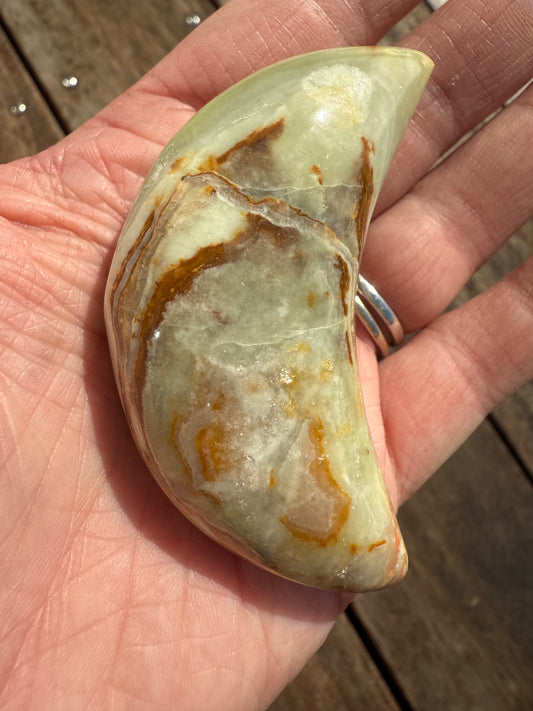 Banded Calcite Moon