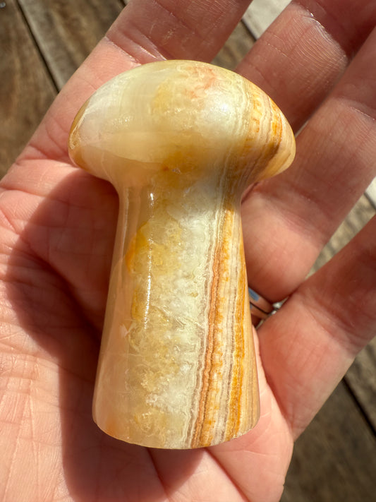 Banded Calcite Mushroom