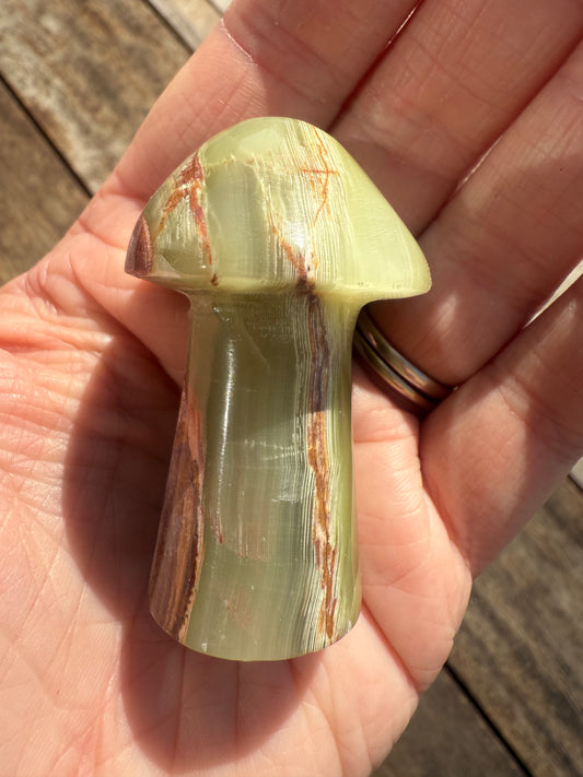Banded Calcite Mushroom