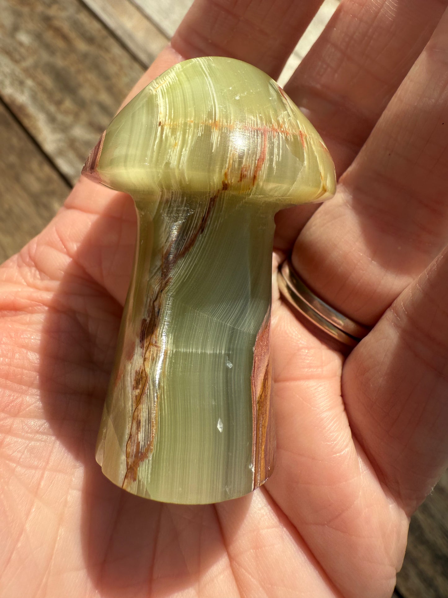 Banded Calcite Mushroom
