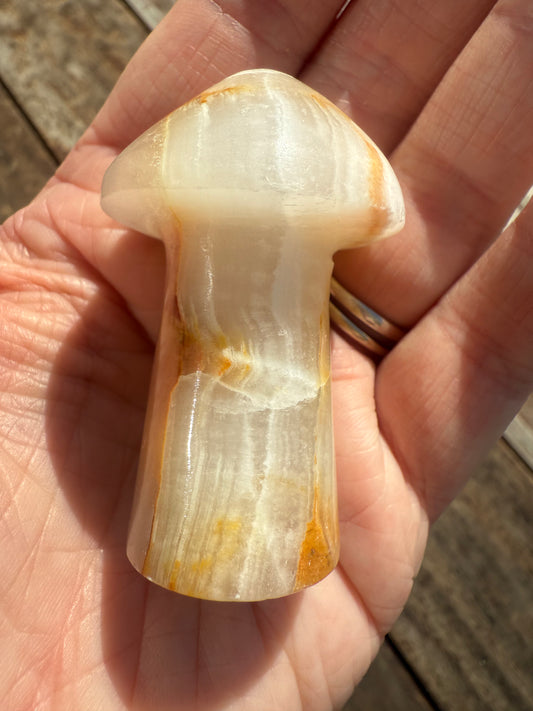 Banded Calcite Mushroom