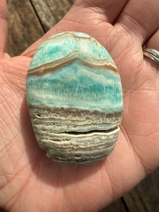 Caribbean Calcite Palmstone