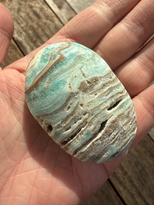 Caribbean Calcite Palmstone