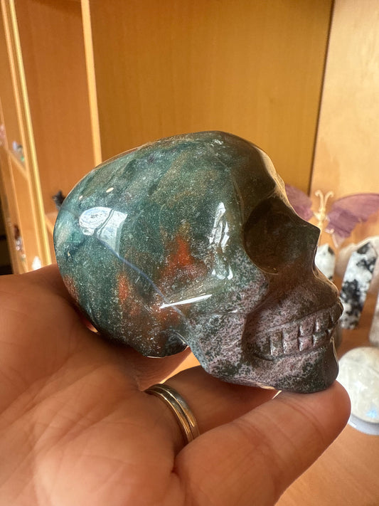 Ocean Jasper Skull