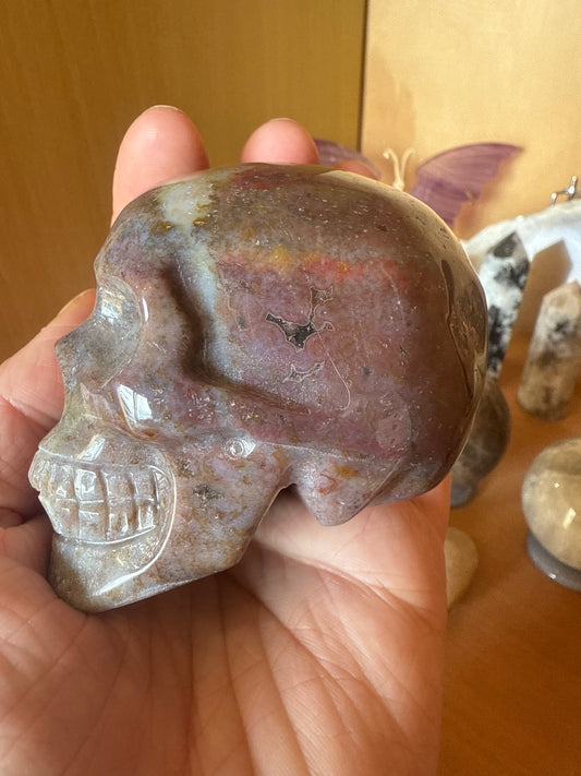 Ocean Jasper Skull