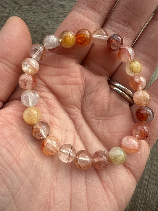 Fire Quartz & Golden Healer Bracelet