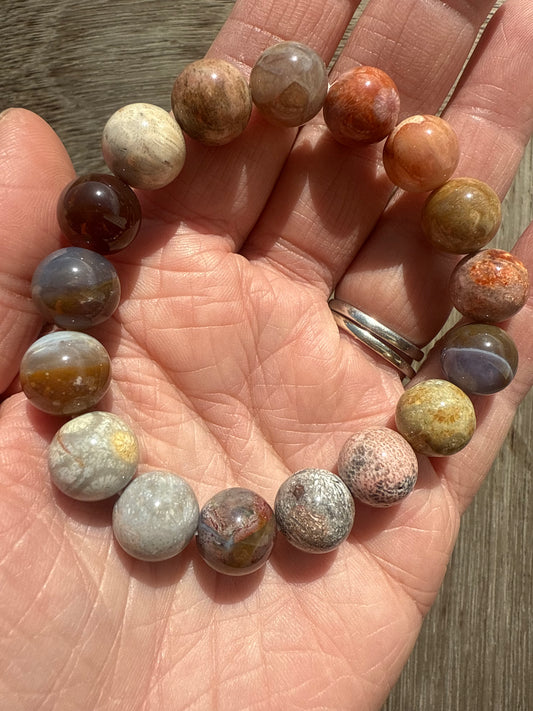 Coral Jade Bracelet