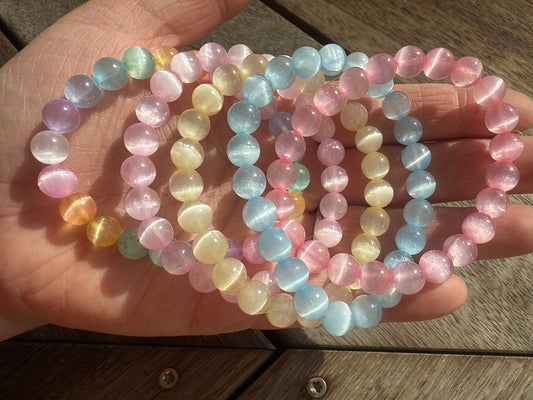 Dyed Selenite Bracelet