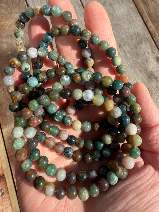 Rainbow Moss Agate Bracelet
