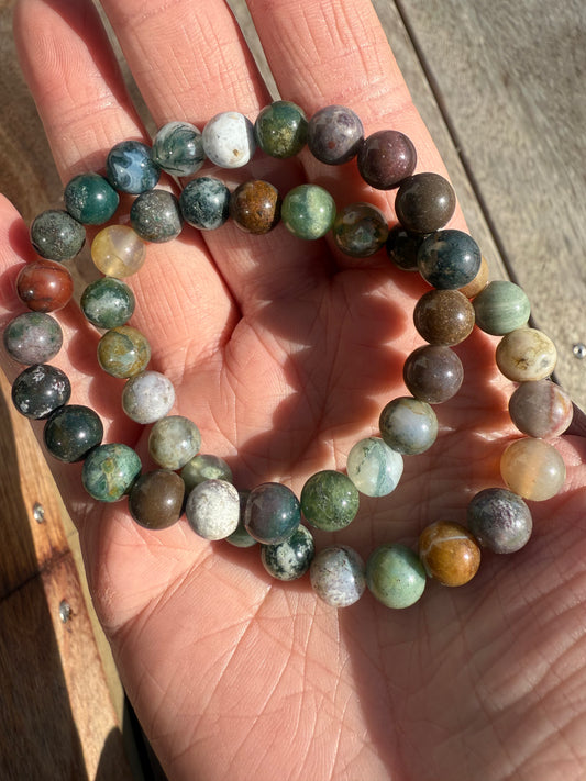Rainbow Moss Agate Bracelet