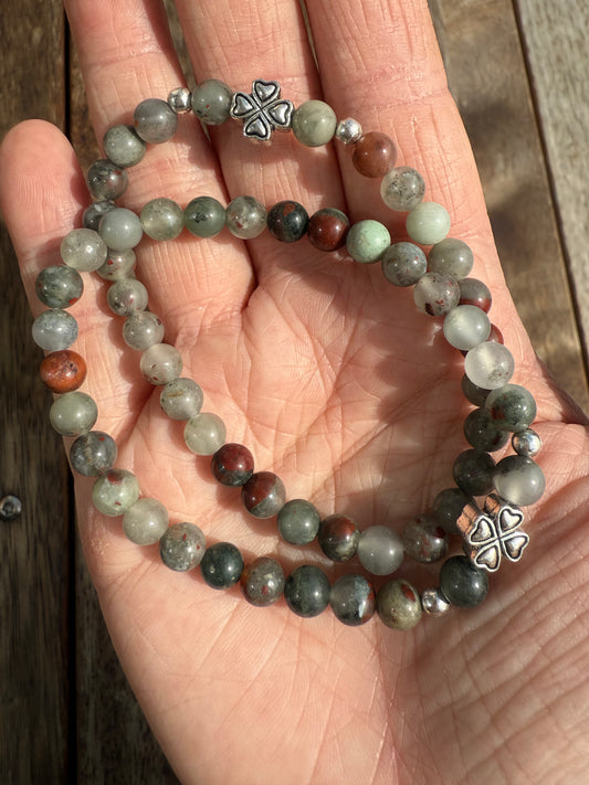 Lucky African Bloodstone Bracelet