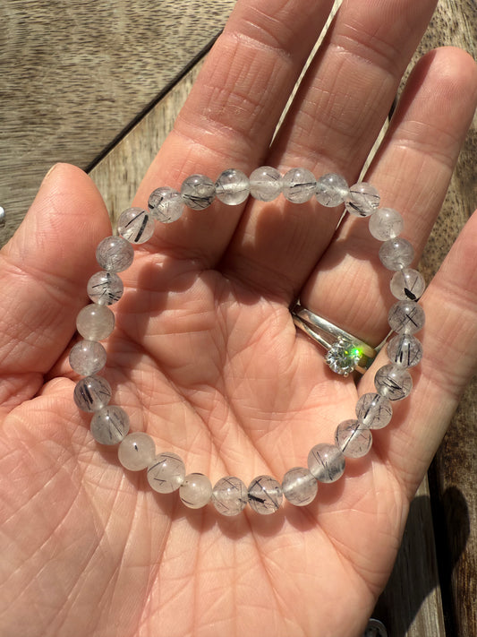 Tourmaline in Quartz Bracelet