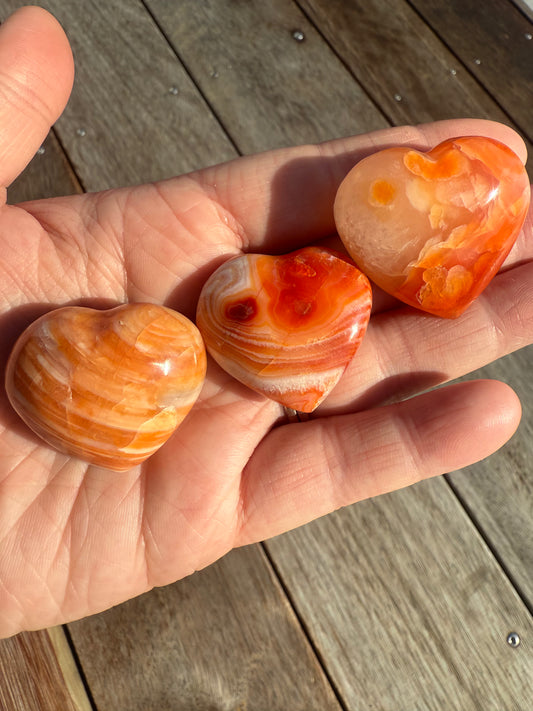 Small Carnelian Heart