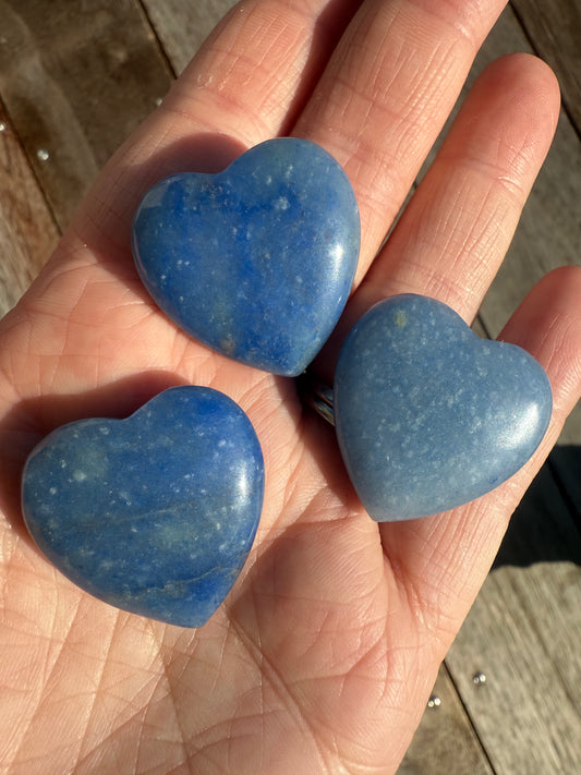 Small Blue Aventurine Heart