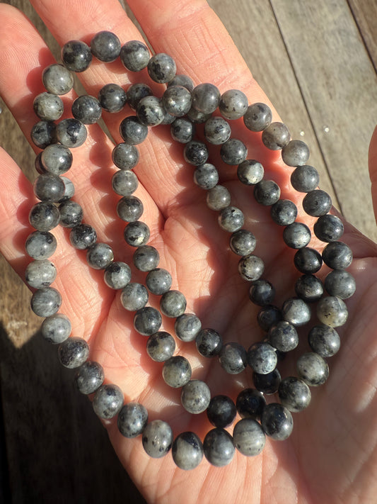 Larvakite Triple Wrap Bracelet