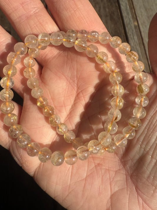 Gold Rutile Bracelet