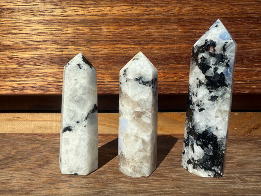 Rainbow Moonstone Points