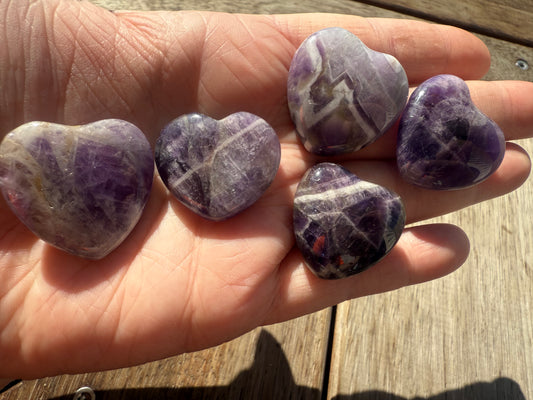 Dream Amethyst Hearts