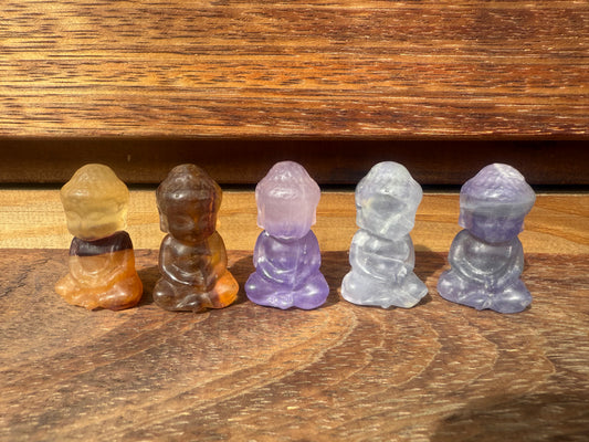 Fluorite Buddha Carving