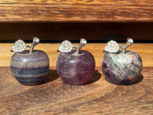Fluorite Apple Carving