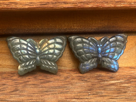 Labradorite Butterfly Carving